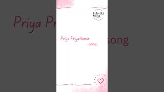 Priya Priyathama Song  BugiraMusic  Telugu Song 2024 [upl. by Airamalegna822]