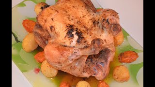 poulet entier au four sur canette de soda دجاجة كاملة في الفرن على علبة الصّودا [upl. by Christoforo481]