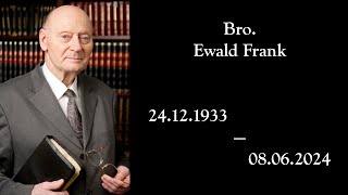 20240616 1000 EN Memorial service Bro Ewald Frank [upl. by Dibru]