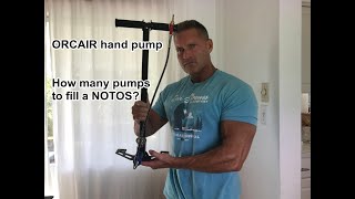 UMAREX NOTOS and ORCAIR PCP HAND PUMPHow many pumps for one full fillORCAIR hand pump review [upl. by Enahc]