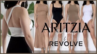 ARITZIA BODYSUITS YOU NEED AND MINI REVOLVE HAUL 2021 TRYON [upl. by Ramey229]