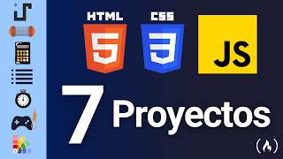 Crea 7 Proyectos con HTML CSS y JavaScript  Curso Práctico [upl. by Auhsej]