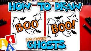 How To Draw Boo With Ghosts [upl. by Yoral]