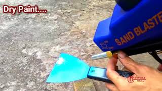 Portable Gravity Feed Sandblasting Gun [upl. by Ellehcem595]