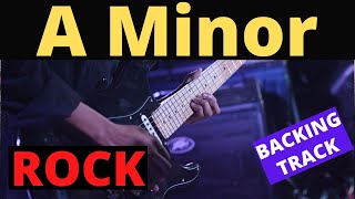 A Minor  Aeolian Mode Rock Backing Track [upl. by Rie]