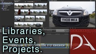 FCPX 101 Tutorial  Libraries Events amp Projects [upl. by Eiramanin]