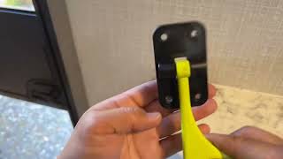 Coleman Lantern LT 17b Door Holder Replacement “L” Latch Install [upl. by Angadreme]