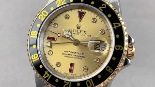 Rolex GMTMaster II quotSerti Dialquot 16713 Rolex Watch Review [upl. by Clemmy]