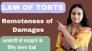 Remoteness of Damages  Law of Torts Part01 UGC NET ampJRF December 2024 [upl. by Abeu283]