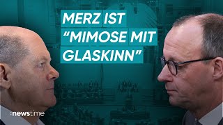 Scholz ungewohnt kämpferisch Generalabrechnung statt Debatte im Bundestag [upl. by Nedlog]