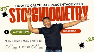 Chemistry  Stoichiometry  How to calculate percentage yield [upl. by Rosco]