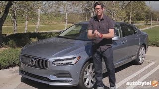 2017 Volvo S90 AWD T6 Inscription Test Drive Video Review  Supercharged amp Turbocharged 20 Liter [upl. by Tufts494]