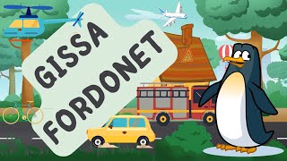 Fordon och Bilar  Lär ditt Barn Bilar och Fordon  med Pingvinen  Cars in Swedish for Kids 123 [upl. by Virgil445]