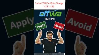 Effwa Infra IPO Review ipo ipoupdates ipolatestnews ipolisting effwa infra [upl. by Whiteley]