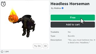 HURRY ROBLOX ACCIDENTLY MADE HEADLESS FREE 😱 [upl. by Waldman]