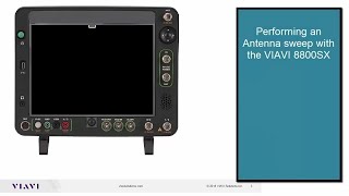 Performing an Antenna Sweep with the VIAVI 8800SX Digital Radio Test Set [upl. by Dola]