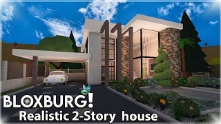 BLOXBURG Realistic 2 Story Family Home  Roblox  bloxburg house build [upl. by Gaillard582]