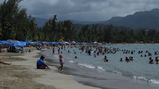 Vlog visitando quotplaya Monserratequot en Luquillo Puerto Rico [upl. by Sarid]