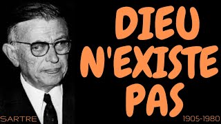 SARTRE  Existentialisme  Dieu nexiste pas [upl. by Schmitz]