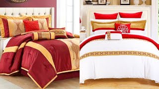 Impressive Stylish Fancy Comforter Set Blankit Bedsheets Pillow Cushion Design Ideas [upl. by Duong]