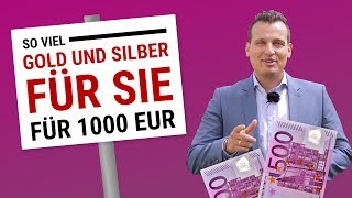 Gold und Silber kaufen für Anfänger 💶 Wie investiert man 1000 EUR 💶 [upl. by Sopher139]