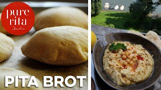 🥙 Pita Brot einfach selber machen [upl. by Hamlin]