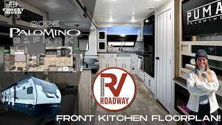 Beautiful Front Kitchen👀 Checkout the New 2025 Palomino Puma 31FKRK [upl. by Enirehs]