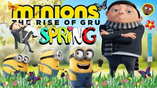 The Minions Rise of Gru Spring Run  Minions Springtime Dance and Freeze  PhonicsMan Fitness [upl. by Hannan]