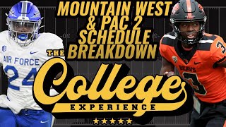 Mountain West amp Pac 2 2024 Schedule Breakdown  The College Football Experience [upl. by Alrak999]