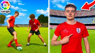 I Played With PRO FOOTBALLERS in a TRIAL Training amp Skills [upl. by Ylrebmic]