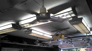 Garage Fans amp Lights  Stage 1 preheat startup video fans on all speeds [upl. by Llennej445]