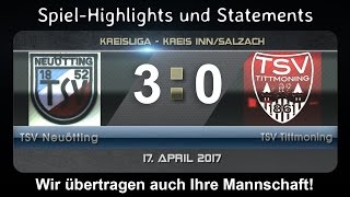 FußballKreisliga TSV Neuötting gegen TSV Tittmoning 30 [upl. by Darrelle266]