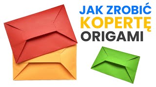 Jak Zrobić Łatwą Kopertę Z Papieru Origami  How To Fold Easy Origami Envelope Paper DIY ✉️💌 [upl. by Nylhsoj279]