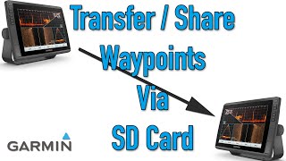 Share or Transfer waypoints Via SD Card [upl. by Ennaylloh]