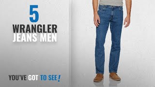 Top 10 Wrangler Jeans Men 2018 Wrangler Mens Regular Fit STR Stonewash Jeans [upl. by Robinson]