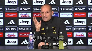 Conferenza stampa ALLEGRI pre CagliariJuve quotLa categoria di Chiesa Vlahovic e lo sfogo di Fedequot [upl. by Sophy733]