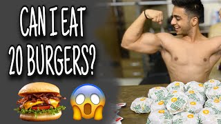 McDonald’s 20 Burgers Challenge  Burgers MUKBANG [upl. by Kenzi]