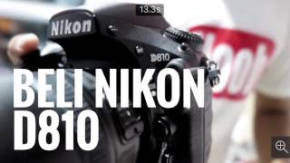 Beli NIKON 33 juta D810 FULLFRAME [upl. by Ahsiemal207]