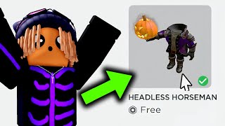 HEADLESS HORSEMAN IS FREE NOW Roblox [upl. by Eelhsa]