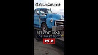 TwinCharged 453t Detroit Diesel  1948 GMC Rat Rod Pickup Truck  Part 2 SHORTS [upl. by Issi894]