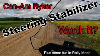 Does the RYKER STEERING STABILIZER make a difference [upl. by Zilvia]