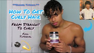 How To Get Curly Hair  From Straight To Curly FAST In 2 Weeks For Men amp Women [upl. by Ihp31]