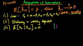 Asymptotic assumptions for time series least squares [upl. by Melisande]