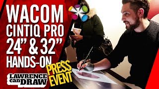 Wacom Cintiq Pro 24 AND 32 handson Review at London launch party [upl. by Mcgannon11]