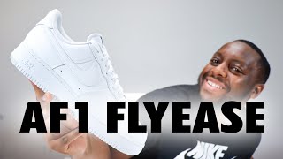 Nike Air Force 1 Flyease White On Foot Sneaker Review QuickSchopes 528 Schopes FD1146 100 [upl. by Nalyad]