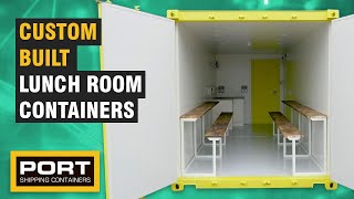 Lunch Rooms built from Shipping Containers [upl. by Ecnarepmet]