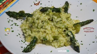 394  Risotto asparagi e zafferanoper chi vuole anche vegano primo facile a base di verdure [upl. by Cesaro]