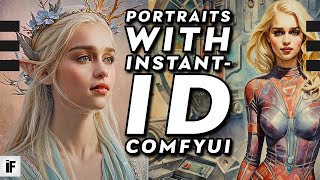 InstantID Stylize Portraits in 1 click ComfyUI [upl. by Damali]