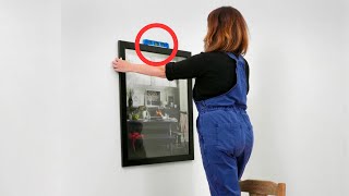 How to Hang a Picture WITHOUT Nails [upl. by Kehr103]