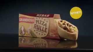 Nya Grandiosa pizzarulle Kebab reklam Med Amir Kheirmand [upl. by Rriocard384]